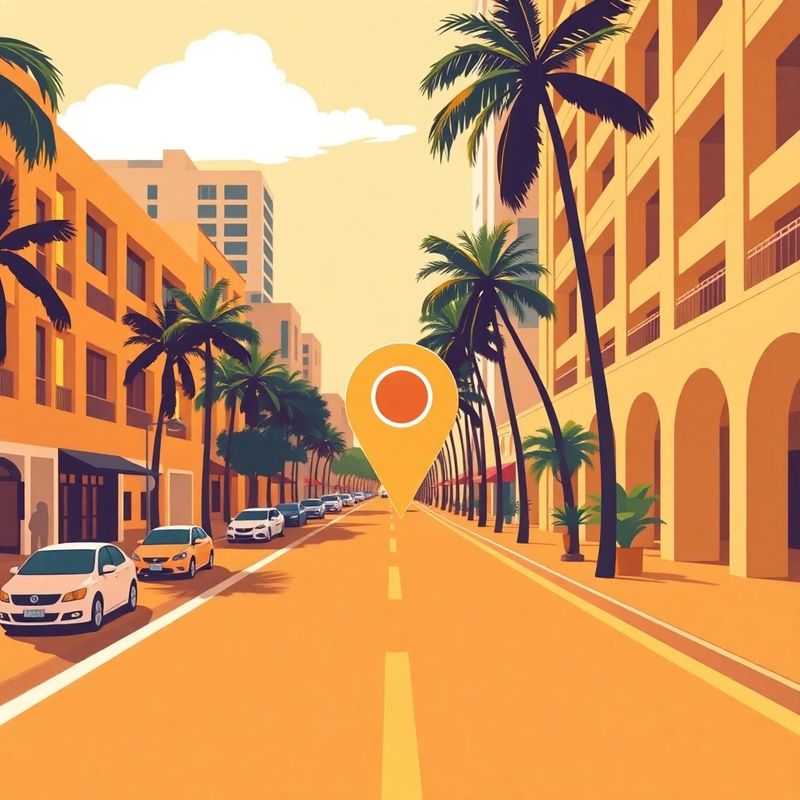 Marcador ilustrado indicando a localização da Casa Oliveira em Salvador